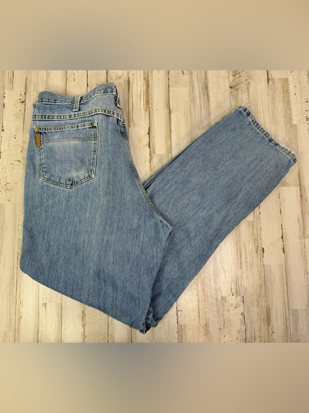 Cinch Up Workwear Straight Light Washed Jeans Men’s 40x34 Denim Thrashed